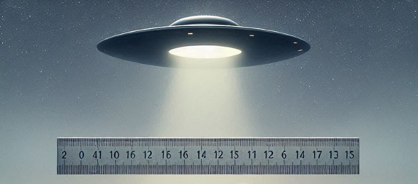 UFO and a ruler